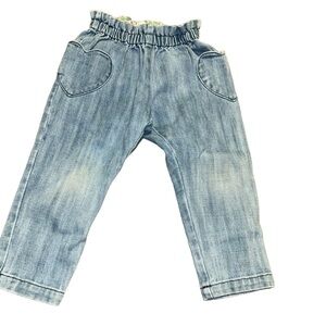 Mini Boden Pull On Heart Pocket toddler jeans size 3Y
